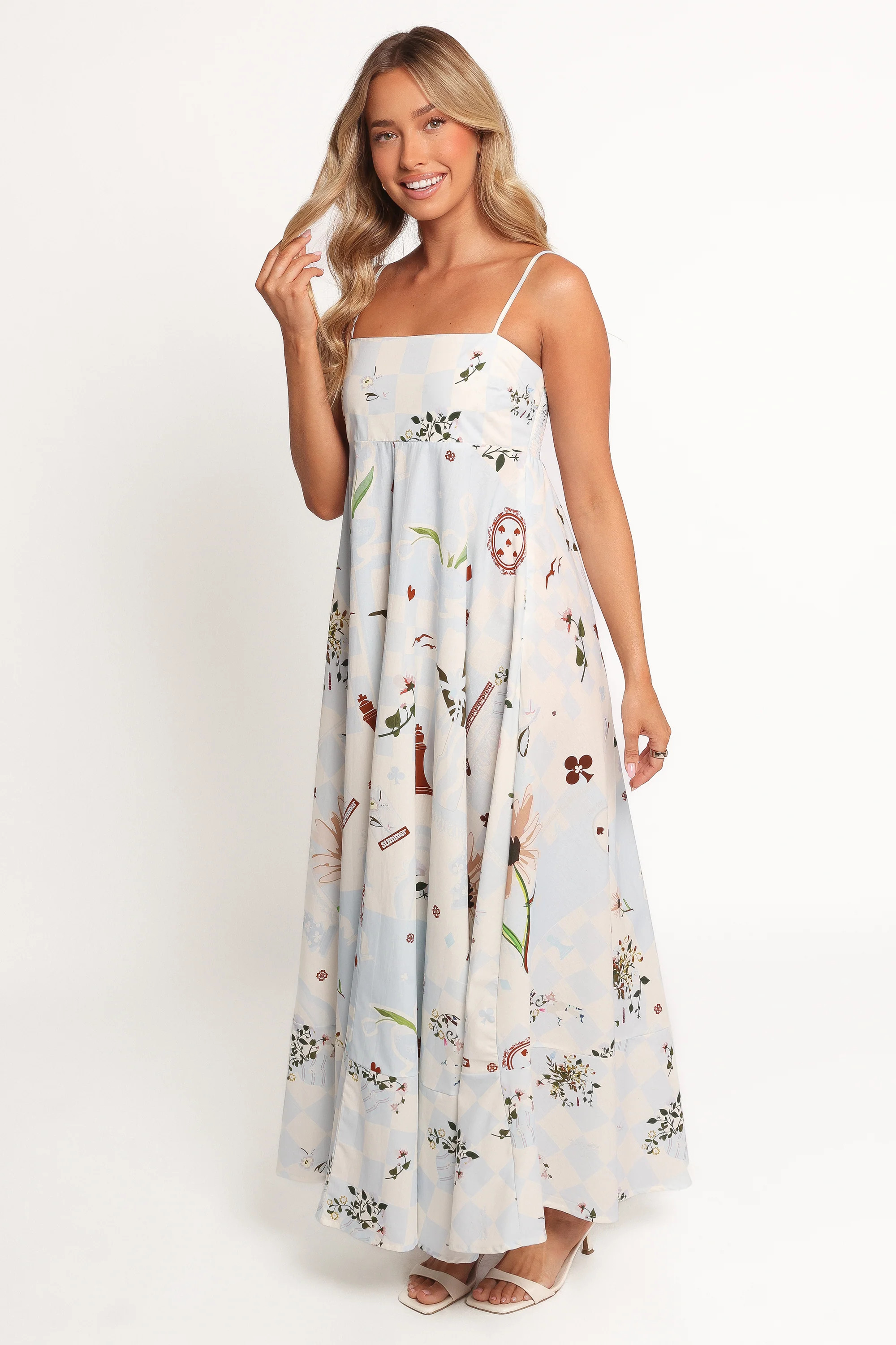 Emmeline Maxi Dress - Blue Floral | Petal & Pup (US)