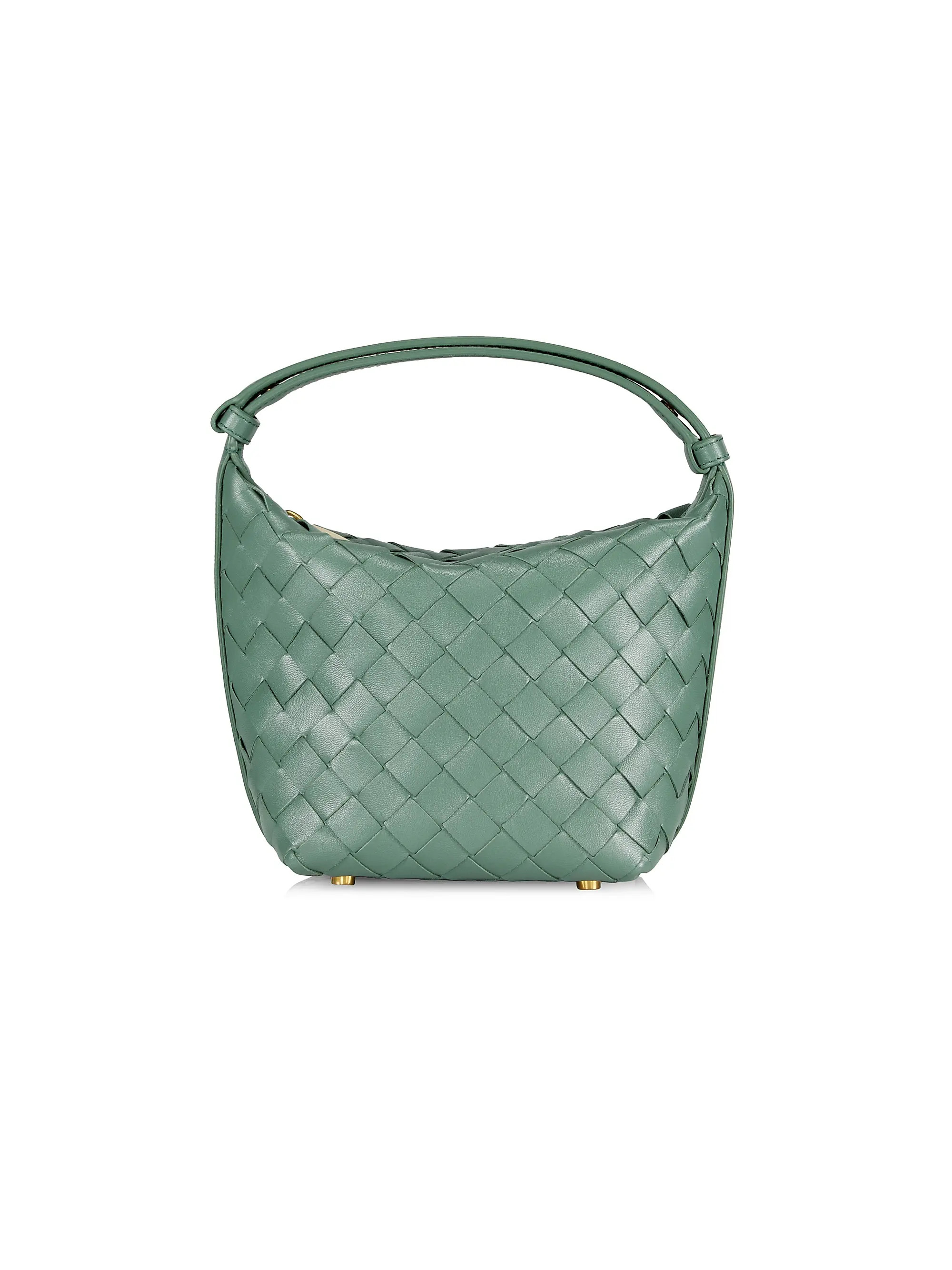 Shop Bottega Veneta Candy Wallace Intrecciato Leather Top-Handle Bag | Saks Fifth Avenue | Saks Fifth Avenue