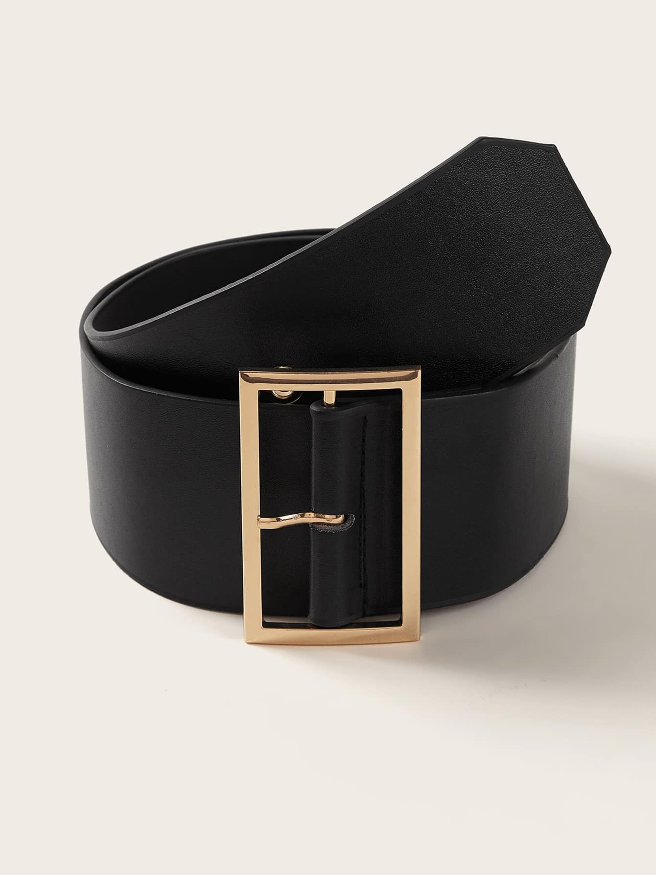 Rectangle Buckle Decor Wide Belt | SHEIN