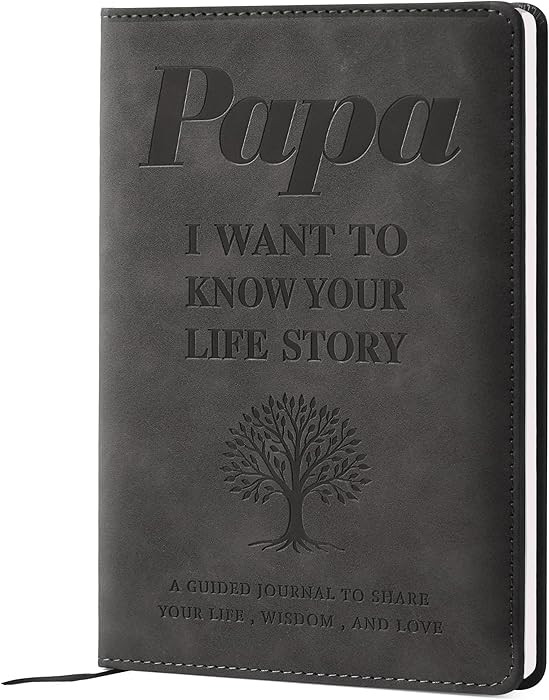 YDCUV Papa I Want to Know Your Life Story Leather Journal - A Guided Journal To Share His Memorie... | Amazon (US)