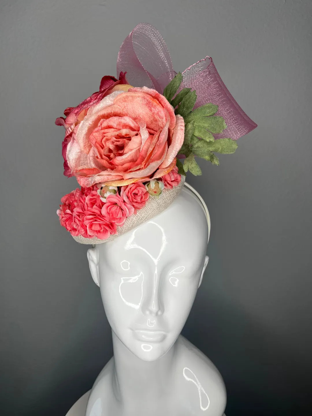 Rosé All Day Fascinator - Etsy | Etsy (US)