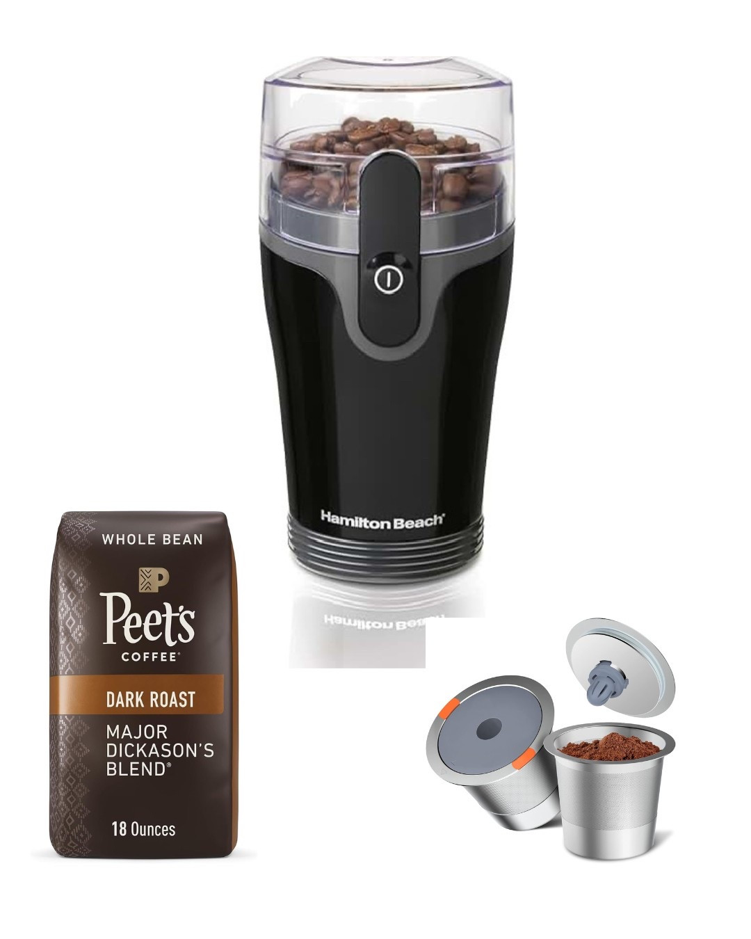 Reduce your daily micro plastic consumption with an adorable mini coffee grinder, reusable K-cups, and fresh coffee beans. 

#LTKFindsUnder50 #LTKHome #LTKGiftGuide