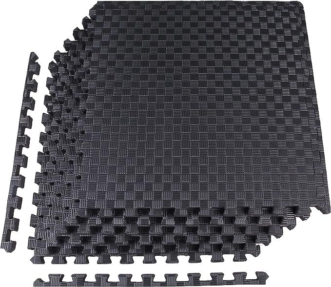 BalanceFrom Puzzle Exercise Mat with EVA Foam Interlocking Tiles for Exercise, MMA, Gymnastics an... | Amazon (US)