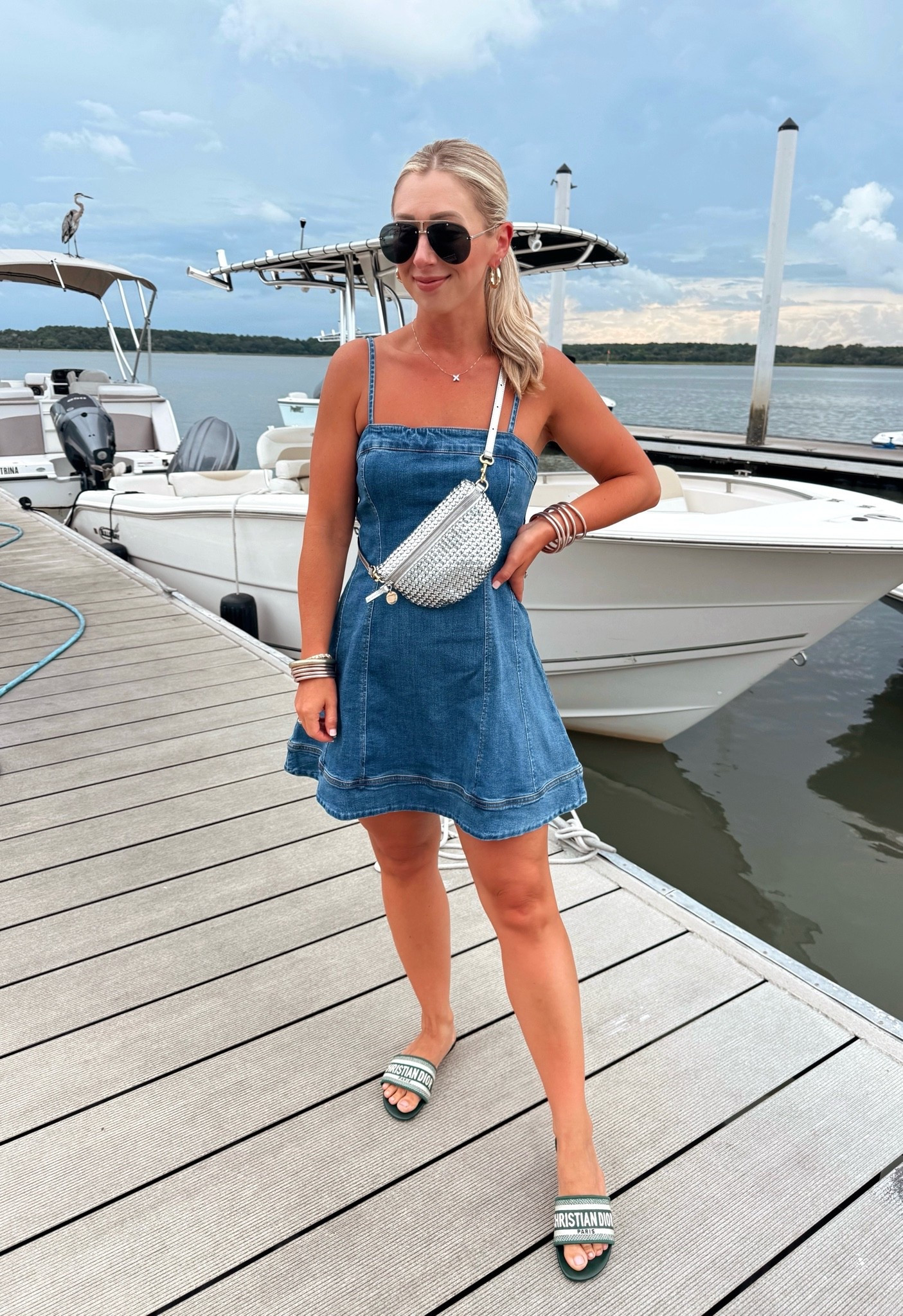 Birthday dinner OOTD 💙 

Denim dresses, reformation, Clare v

#LTKootd #LTKSaleAlert #LTKPetite