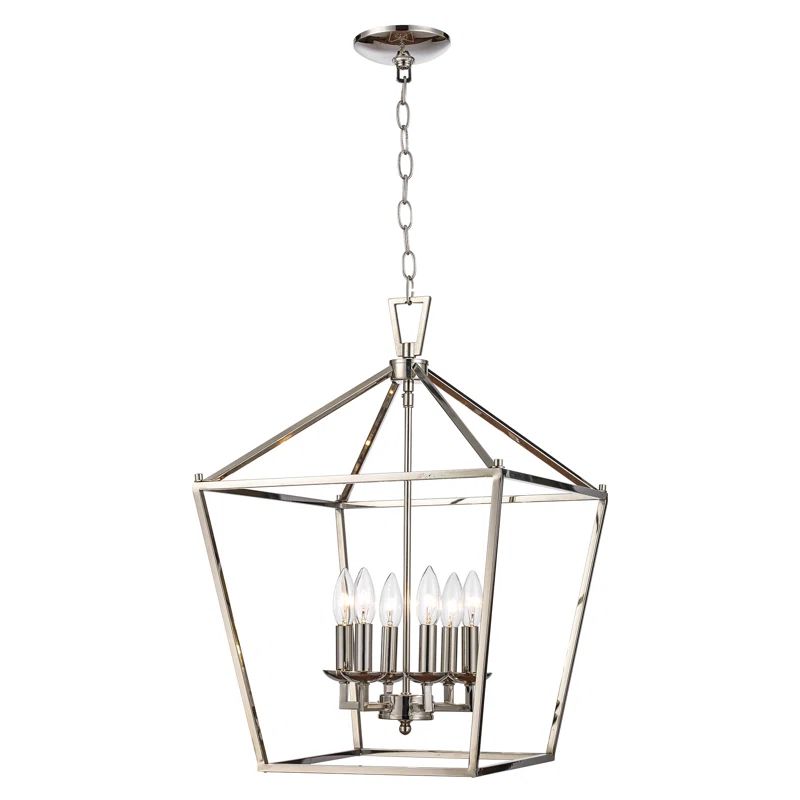 6 - Light Dimmable Lantern Geometric Chandelier | Wayfair North America