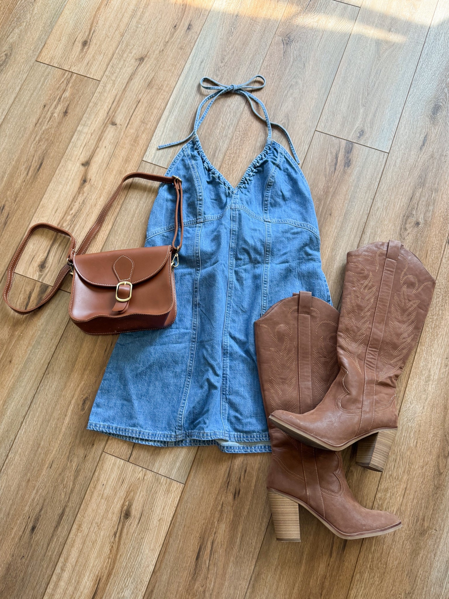 denim dress perfect for country music concert season! tts 

boots are old, but the brand is MIA

#LTKootd #LTKSeasonal