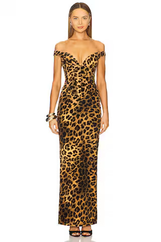 The New Arrivals by Ilkyaz Ozel Farah Cotton Maxi Dress in Sauvage from Revolve.com | Revolve Clothing (Global)