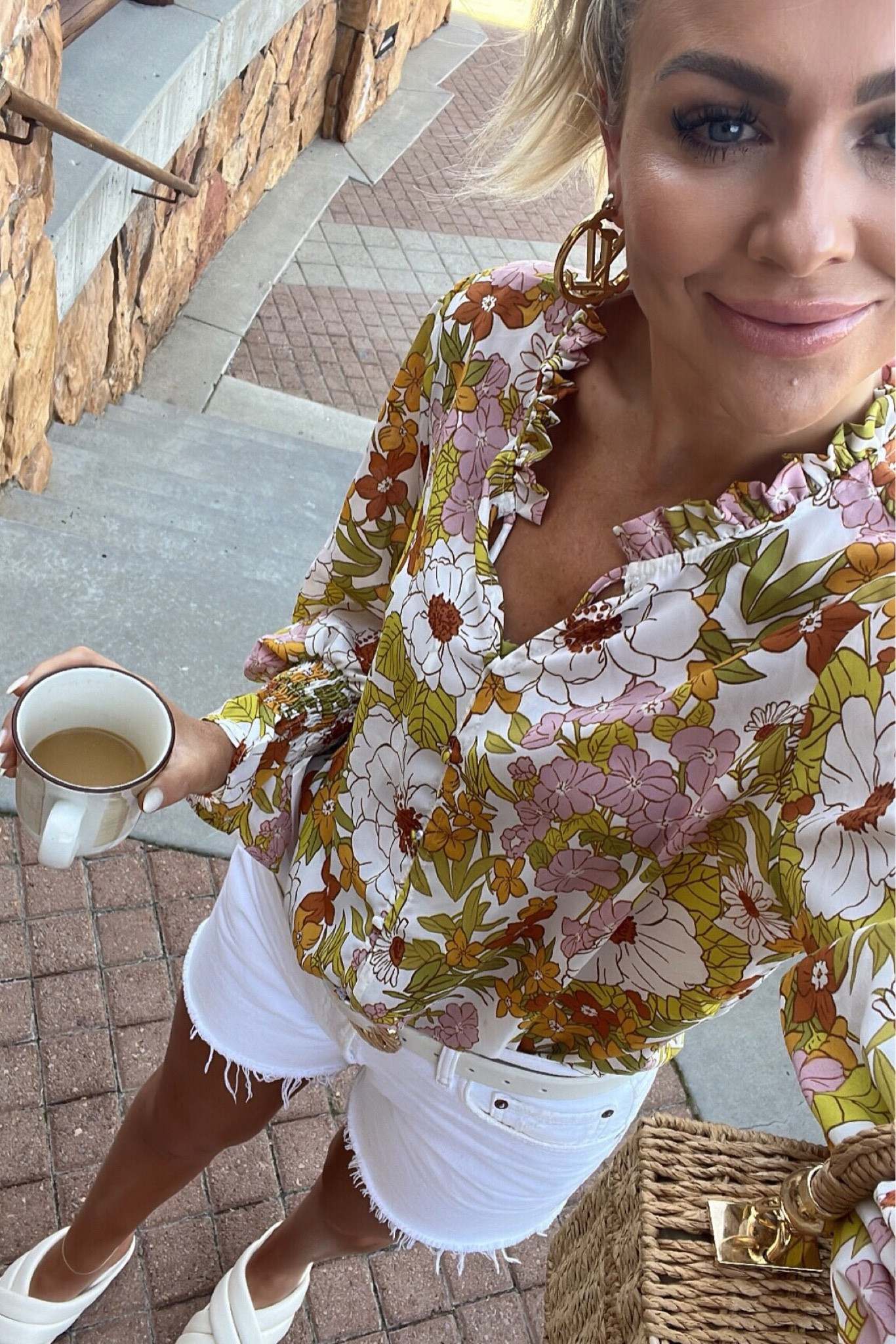 Amazon fashion blouse - under $30 - sized up to a M. Amazon summer fashion, amazon floral blouse, affordable summer fashion, affordable amazon fashion 

#LTKSaleAlert #LTKFindsUnder50 #LTKStyleTip