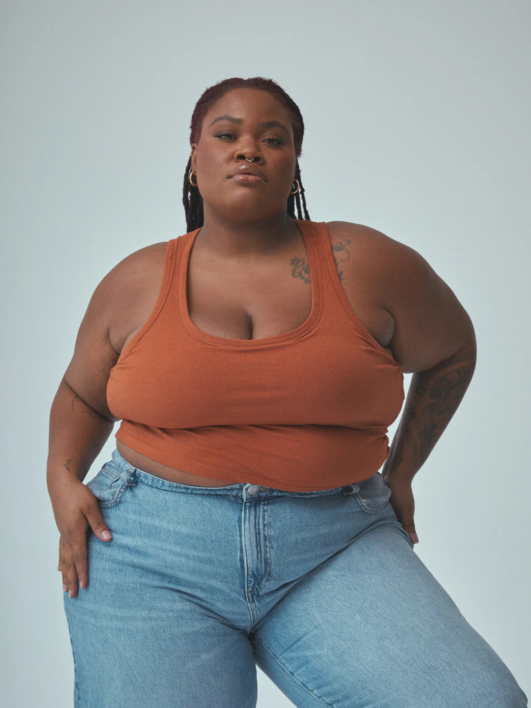 Bamboo Scoop Neck Brami Tank (Crop) | Klassy