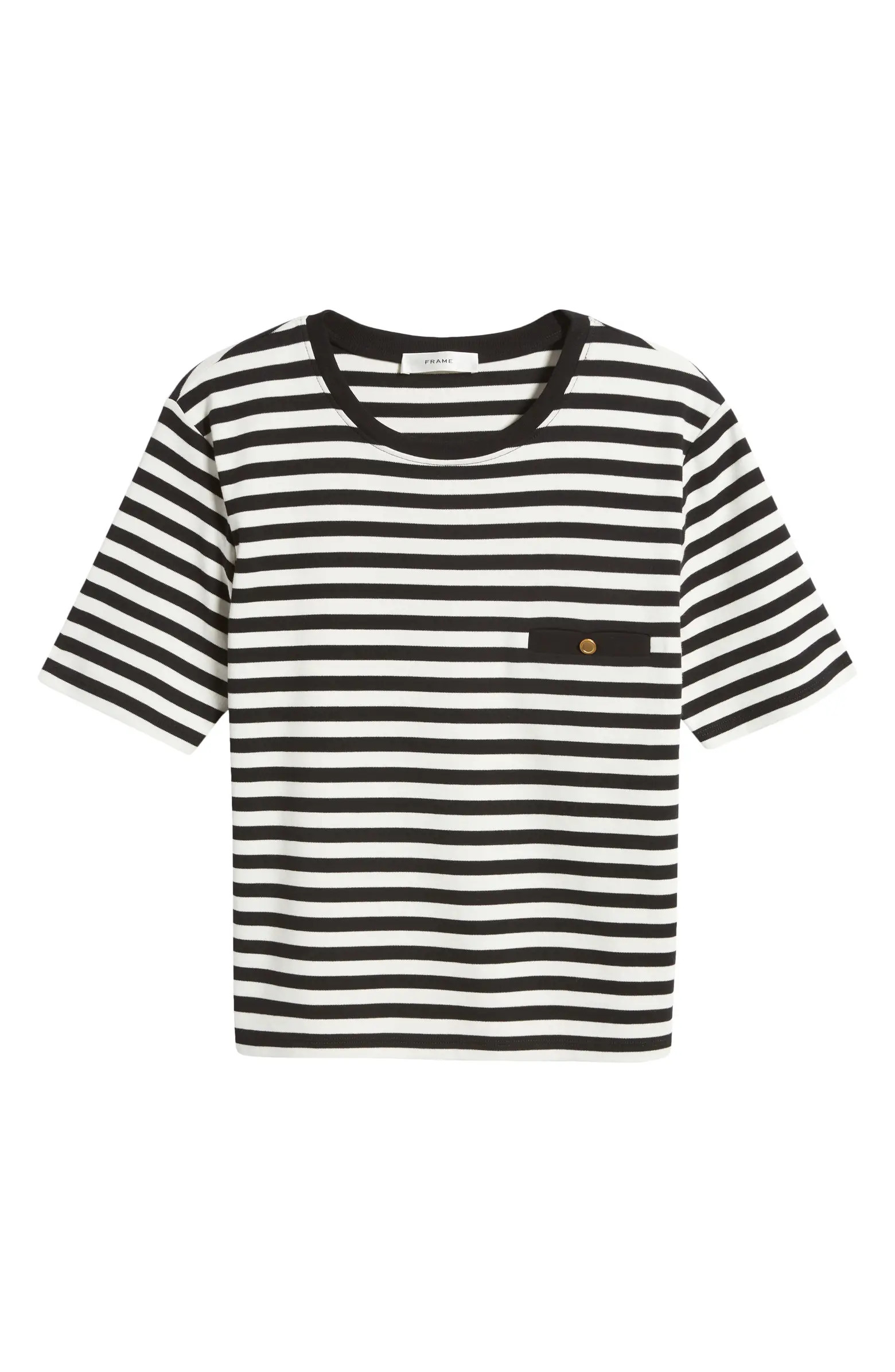 FRAME Stripe Pocket Cotton T-Shirt | Nordstrom | Nordstrom