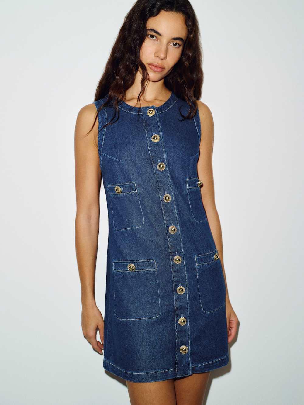 Tropez Denim Mini Dress | Reformation (Global)