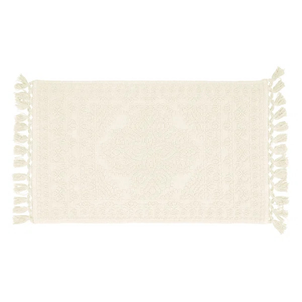 French connection Feikert Rectangular 100% Cotton Solid Bath Rug | Wayfair North America