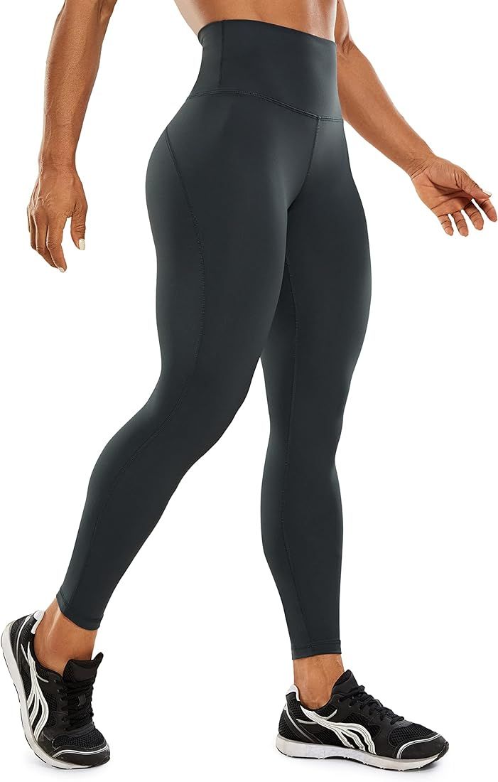 CRZ YOGA Ulti-Dry Workout Leggings for Women 25'' - High Waisted Yoga Pants 7/8 Athletic Running ... | Amazon (US)