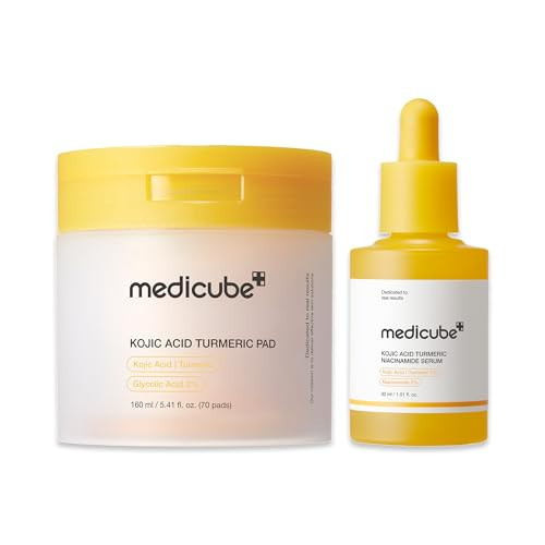 medicube Kojic Acid Renew & Smooth Duo for Troubled Skin: Kojic Acid Turmeric Clarifying Toner Pad and Kojic Acid Turmeric Clarifying & Balancing Capsule Serum | Amazon (US)