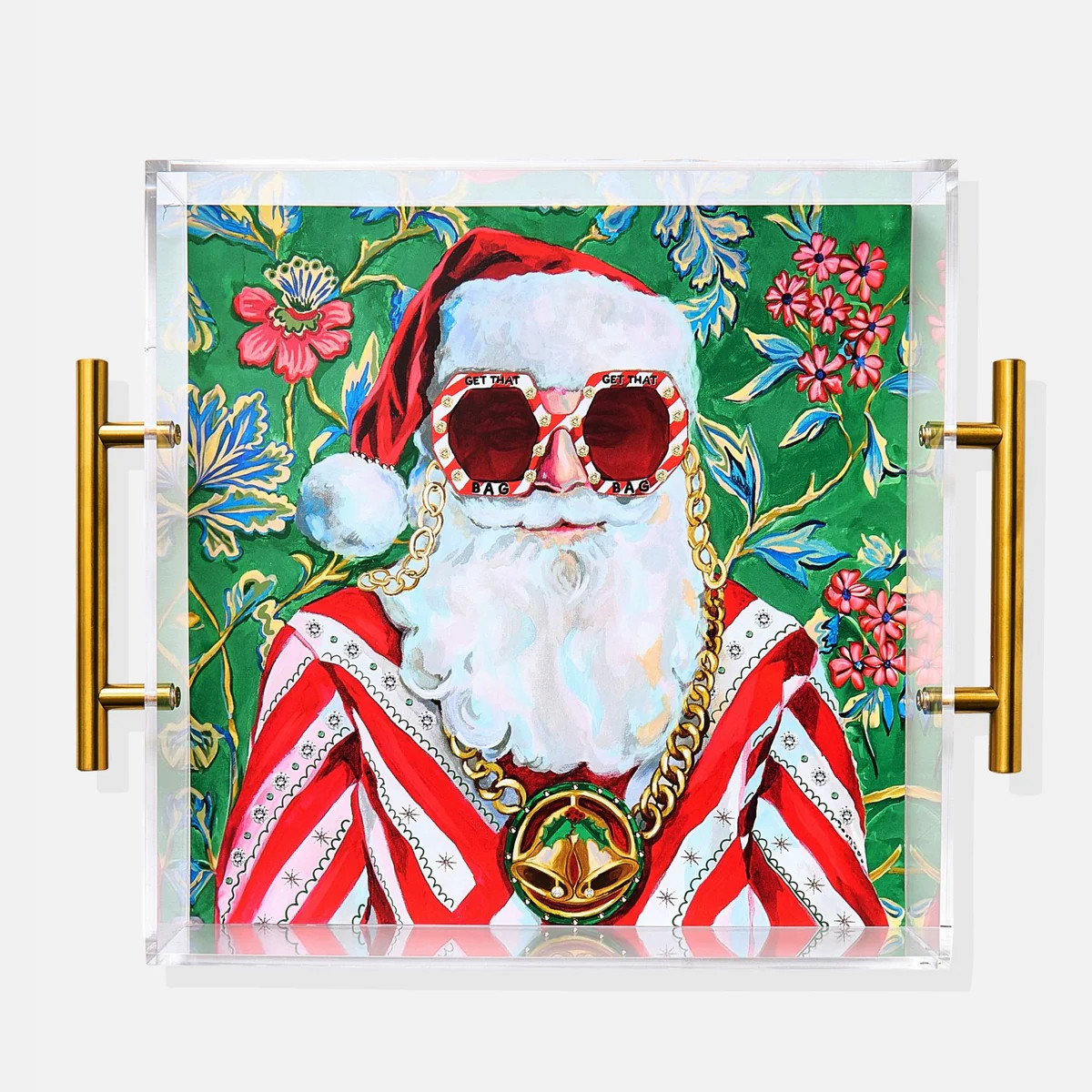 Swanky Santa Large Tray | Tart By Taylor