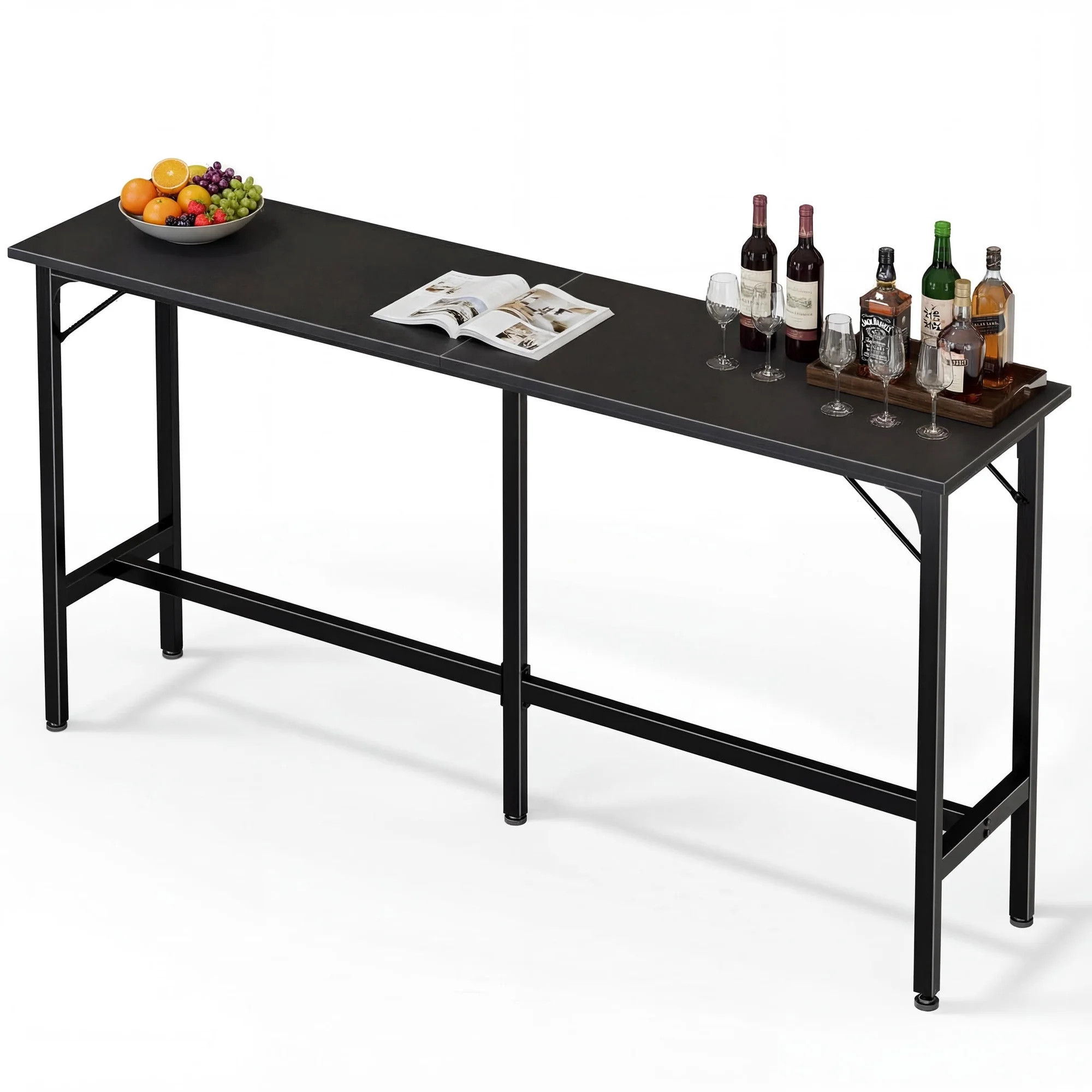 EDX 71 Inch Bar Table, Bar Height Pub Table, Counter Height Bar Table, Rectangular High Top Coffe... | Walmart (US)
