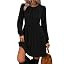 WIHOLL Womens Fall Dresses Long Sleeve Pleated Bust A-Line Pocket Dress | Amazon (US)