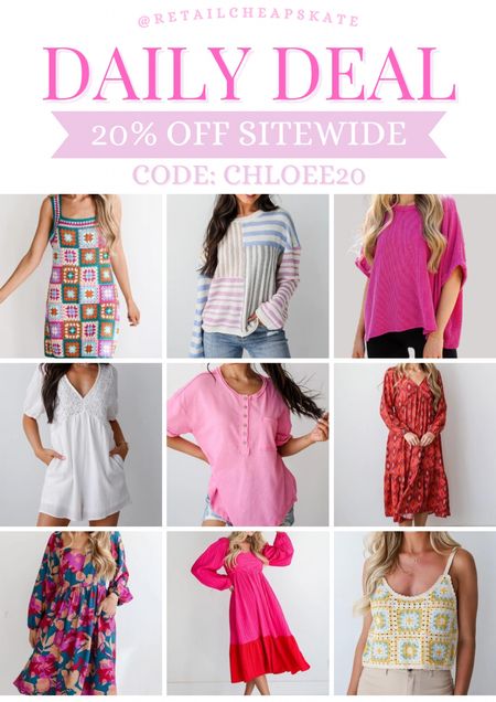 20% off sitewide at Dress Up with code: CHLOEE20 - so many cute and affordable pieces! 

#LTKsalealert #LTKstyletip #LTKfindsunder50