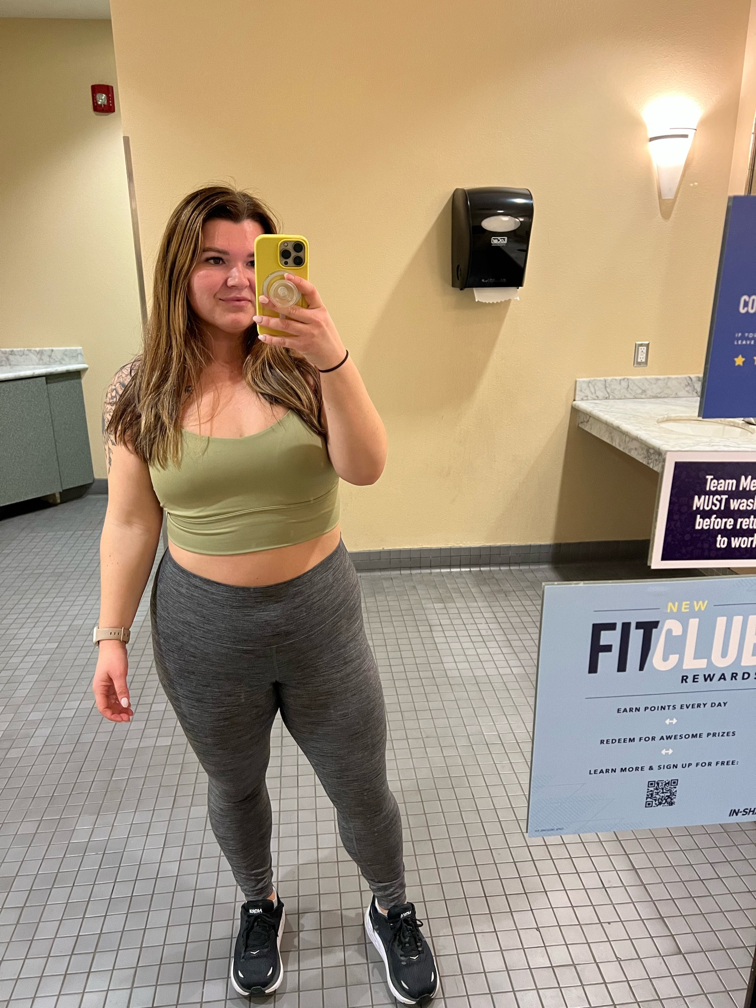 Curvy midsize gym outfit of the day with this new $20 sports bra from target. I LOVE the fit. It comes in several colors. Wearing a size large. Lululemon align leggings in a size 10! 
Curvy athletic wear
Midsize fitness outfits


#LTKunder50 #LTKcurves #LTKfit