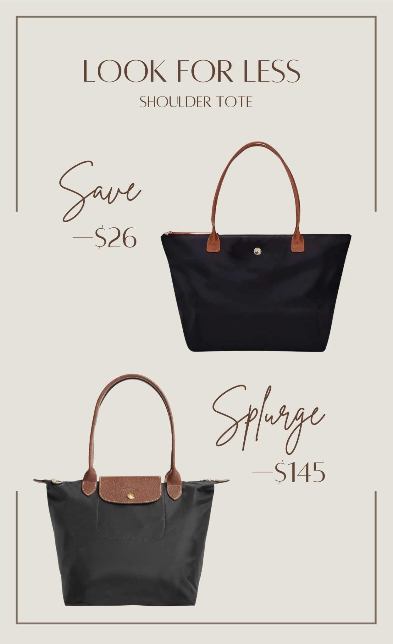 Save or Splurge • Nylon Shoulder Tote 

#LTKGiftGuide #LTKItBag #LTKStyleTip