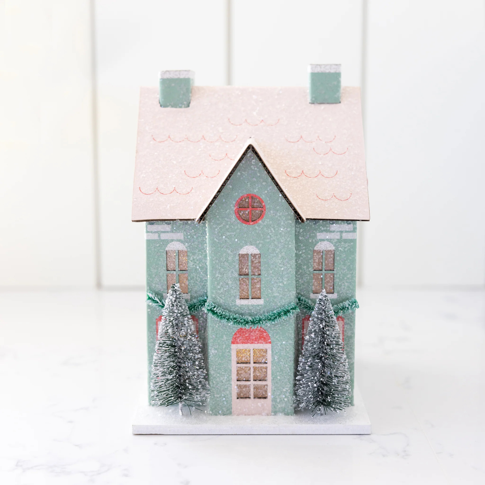 Village Christmas Paper House Decoration | My Mind's Eye
