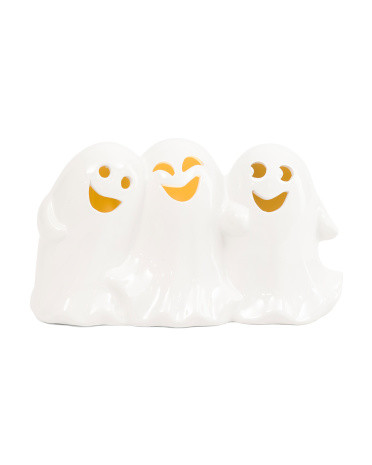 Led Ceramic Trio Of Ghosts | TJ Maxx