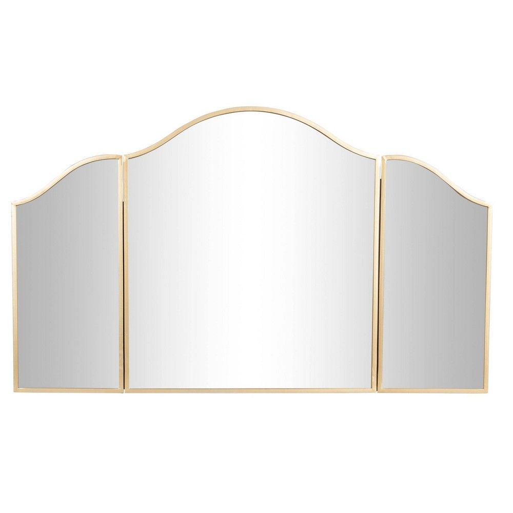 Traditional Metal Decorative Wall Mirror Gold - Olivia & May | Target