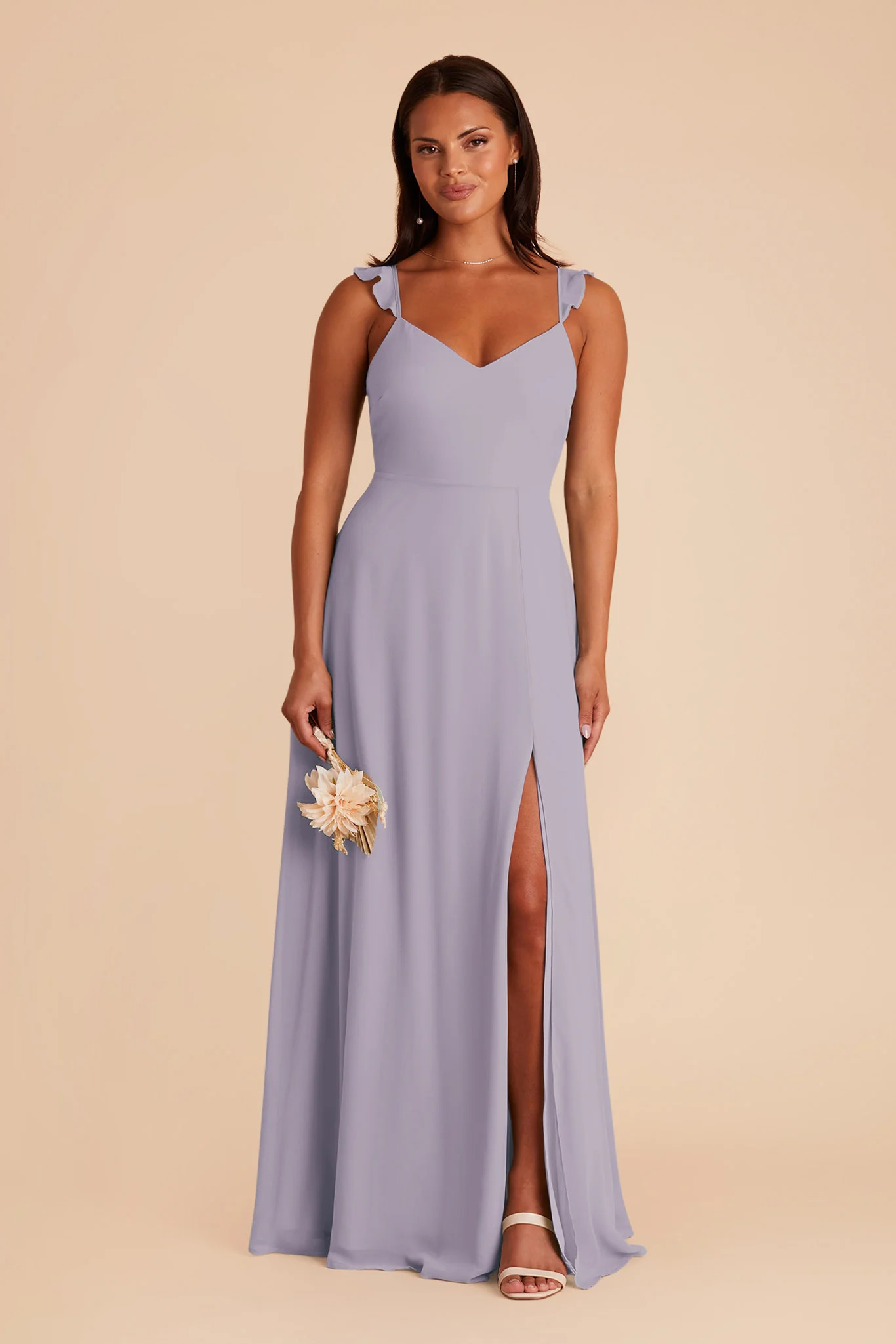 Doris Chiffon Dress - Dusty Lilac | Birdy Grey