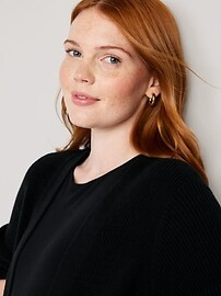 Textured Long-Line Open-Front Sweater for Women | Old Navy (US)