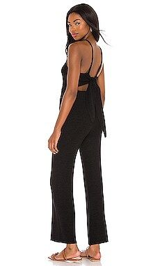Lovers + Friends Crepe Yarn Jumpsuit in Black from Revolve.com | Revolve Clothing (Global)