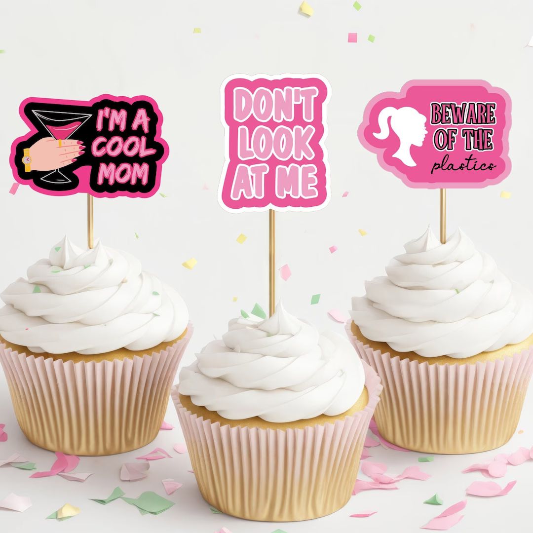 Mean Girl Cupcake Picks - Etsy | Etsy (US)