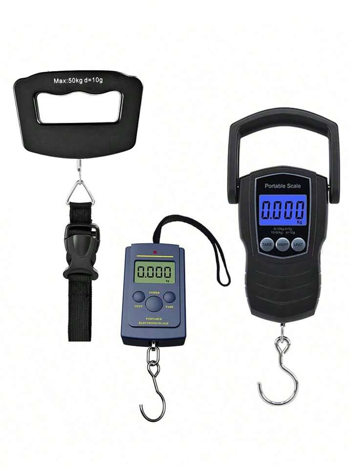 1pc Portable Handheld Electronic Scale With Hook For Home, Travel, Luggage, Shopping, Hotel Weigh... | SHEIN