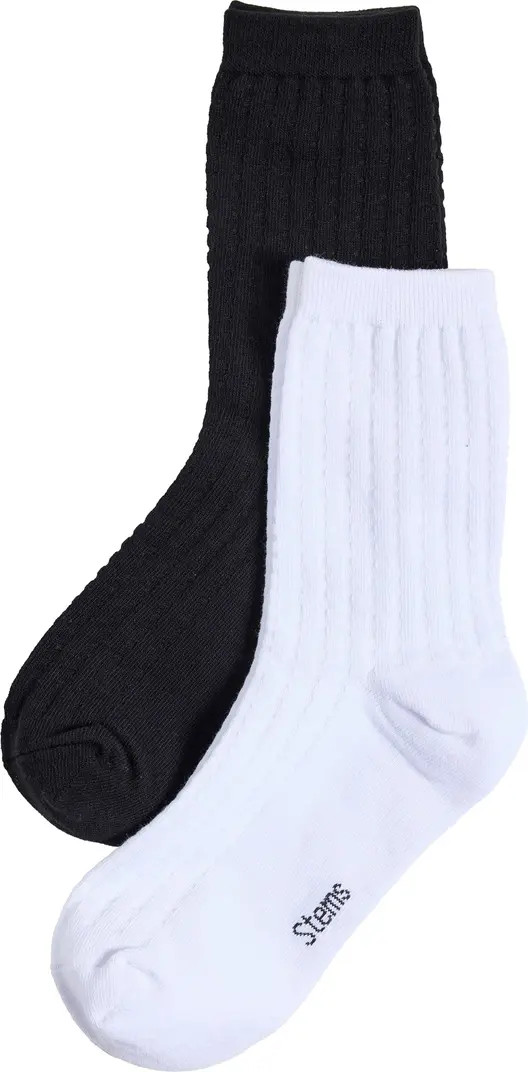 Stems Assorted 2-Pack Waffle Crew Socks | Nordstromrack | Nordstrom Rack