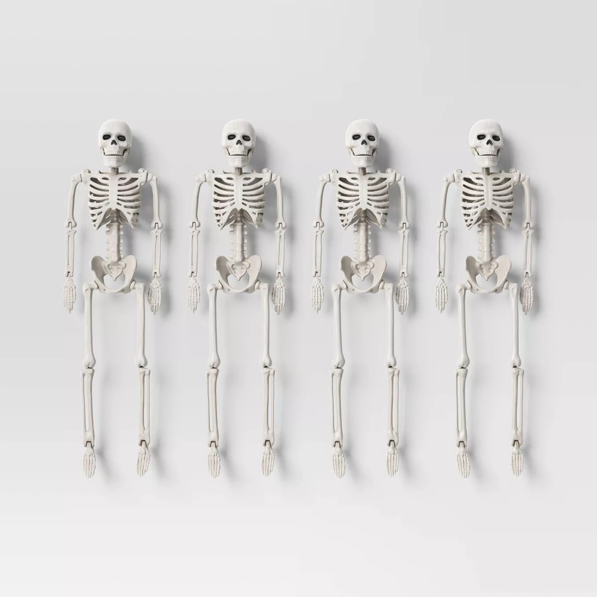 4pc 10" Skeletons Halloween Decorative Props - Hyde and EEK! Boutique™: Indoor/Outdoor, Off-Whi... | Target