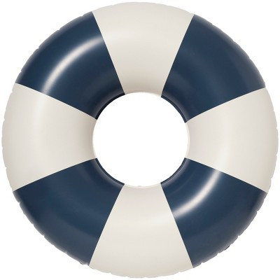 Sunnylife: Tube Pool Ring - Navy Stripe - 41" Round Inflatable Float, Age 6+ | Target