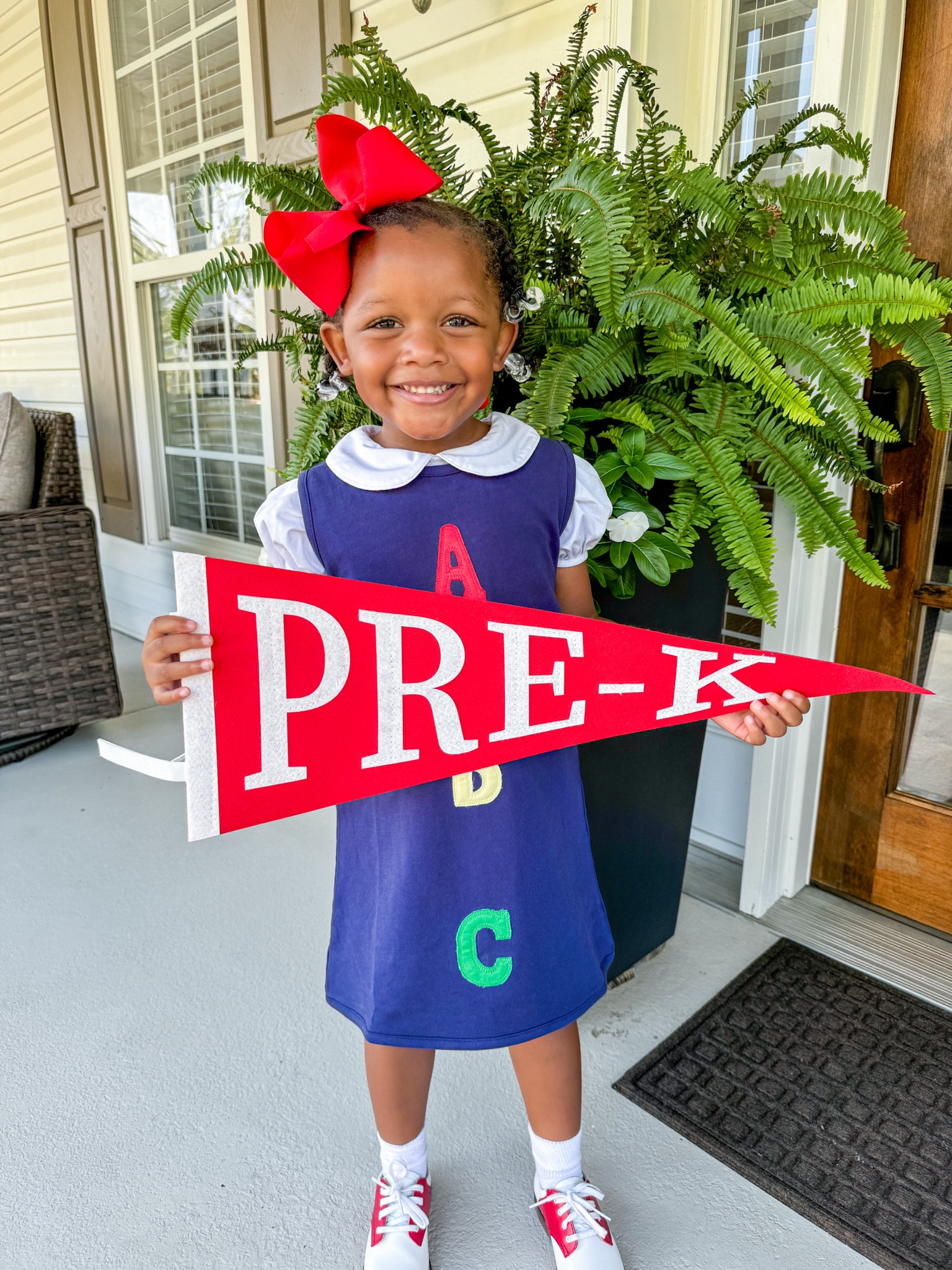 First Day of School!!! Kenlyn had her first day of Pre-K! Linking this precious outfit. 🍎📚 

Wearing 4T
Back to school • toddler girl • dress 

#LTKBacktoSchool #LTKKids #LTKSaleAlert