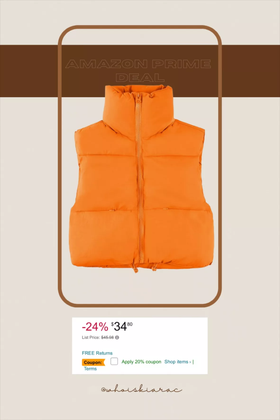 UANEO Cropped Puffer Vest Women … curated on LTK