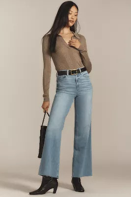 PAIGE Anessa High-Rise Wide-Leg Jeans | Anthropologie (US)