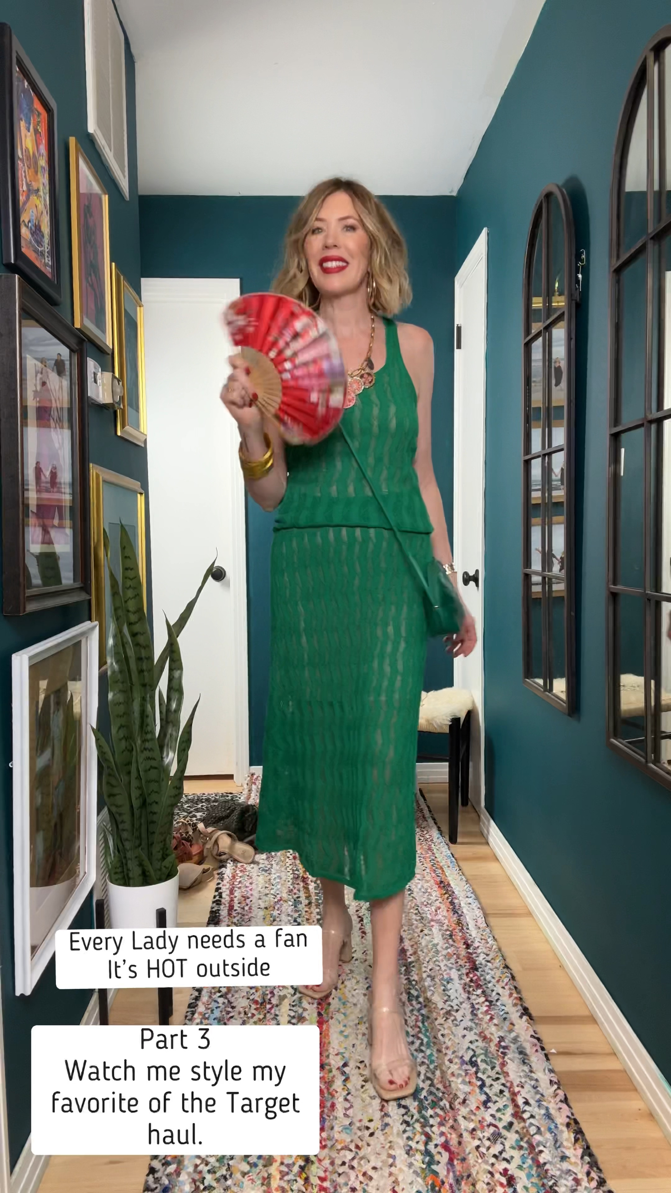 
💋stepping up my summer style with this kelly green knit skirt and tank set  from Target! This set is the perfect women's outfit for hot days ahead. I paired it with some stylish clear sandals to complete my look that screams summer chic! Go Target! 
#summersets #womensoutfit #sandals
#targett

#LTKShoeCrush #LTKFindsUnder50 #LTKOver40