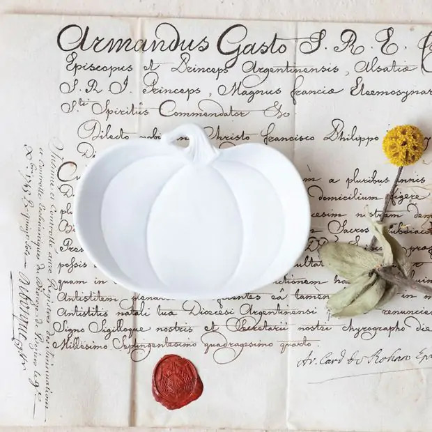 Pumpkin Shaped Trinket Dish | Antique Farm House