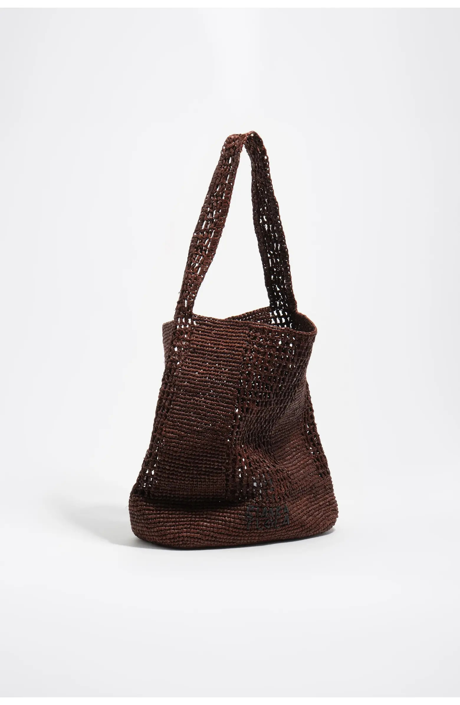 Bimba y Lola Raffia Woven Shoulder Bag | Nordstrom | Nordstrom
