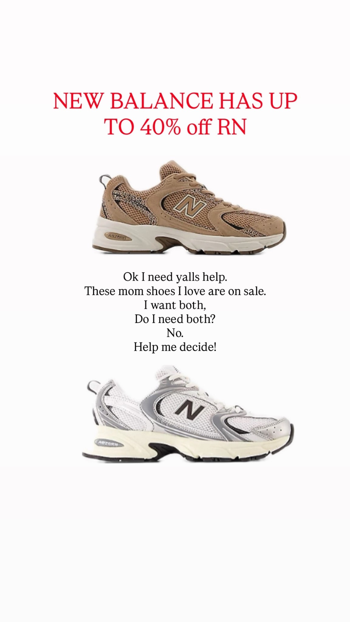 These are the best mom shoes and you can’t tell me otherwise! 

#LTKmomlife #LTKSaleAlert #LTKActive