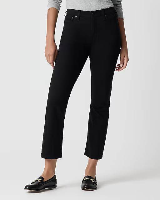 Flare crop black jean in all-day stretch | J.Crew Factory