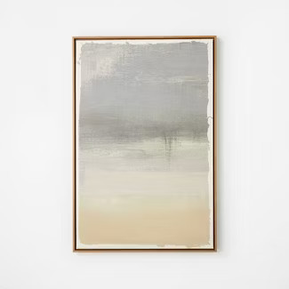24" x 36" Tonal Oil Painting Framed Wall Canvas - Threshold™ designed with Studio M... | Target