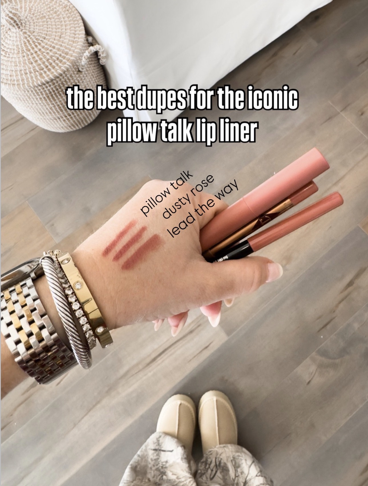 Get the look for less 💄 Amazon dupe for the Charlotte Tilbury Pillow Talk liner.

Beauty hacks, beauty finds, makeup look, pink lip liner, drugstore makeup, Amazon finds, makeup routine, lead the way, maybelline, Amazon beauty under $10. 

 #LTKgrwm #LTKBeauty