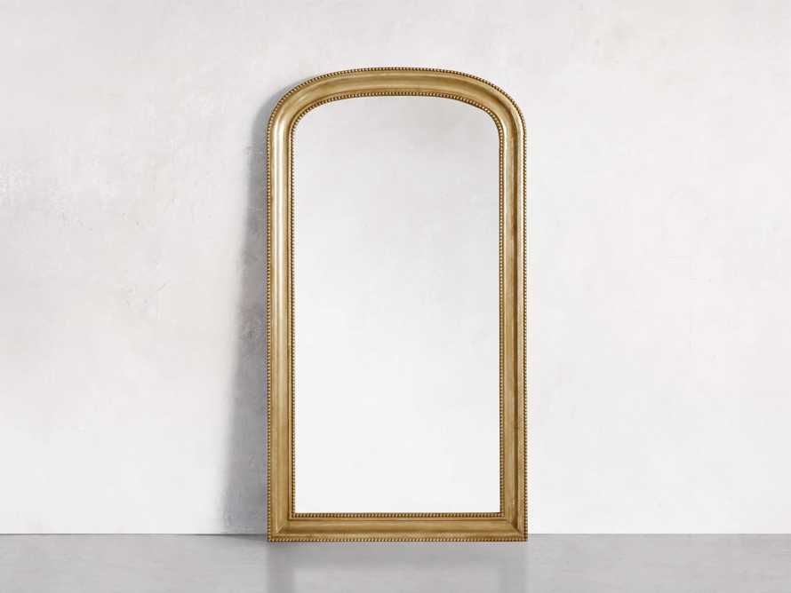 Pierre Grand Floor Mirror in Gold | Arhaus