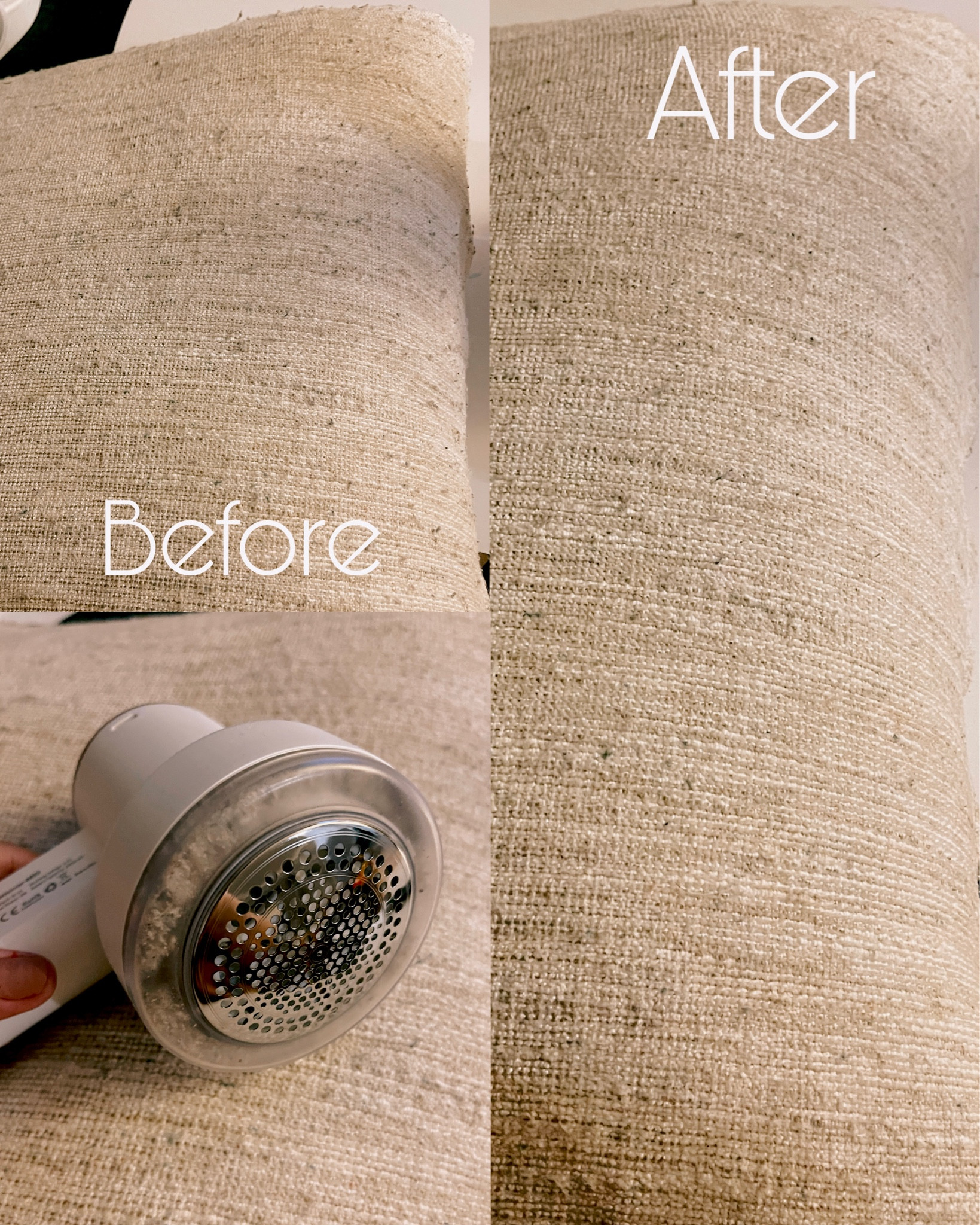 The best fabric shaver for furniture and pillows! 
Amazon find
Before and after 


#LTKhome #LTKFind #LTKunder50