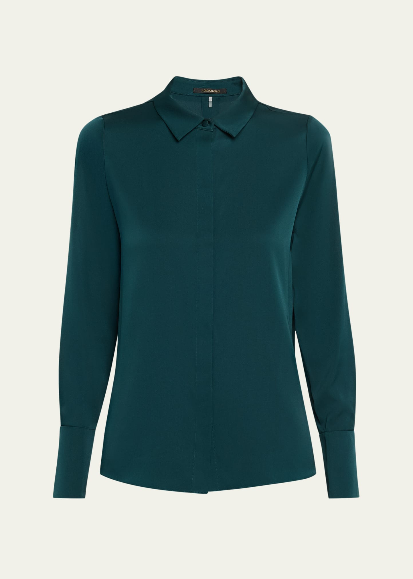 Kobi Halperin Larissa Split-Cuff Button-Down Blouse | Bergdorf Goodman