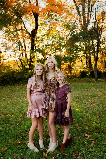 Fall family photos!

Loved these soft cranberry and blush coordinating colors for our daughters!

Teen girl dresses, teen girl Fall photos, Thanksgiving Day outfit, tween girl dress, blush silk wrap dress, juniors dress, Christmas card photo outfits for girls.

#amazon #nordstrom #dsw

#LTKstyletip #LTKfamily #LTKHoliday