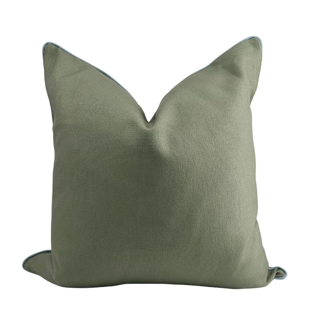 Grandmillennial Pillow Cover Greenwich Throw Pillow 20 x 20 Green Pillow Cover for Fall | Amazon (US)